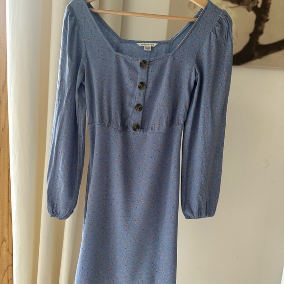 Light Blue Floral American Eagle Dress - Picture 3 of 8